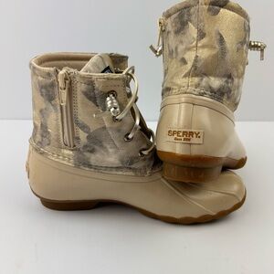 Sperry Women's Tan Duck Boots Size 5